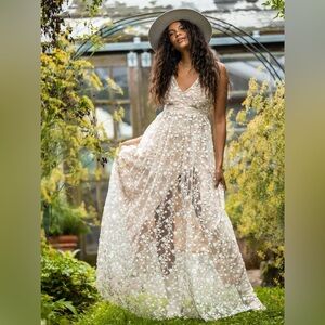 NWT floral maxi dress summer flower large Altar’d State Caledonia